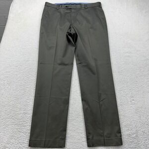 Brooks Brothers Milano Advantage Chino Mens 35x31 Olive Drab Slim Fit Pants